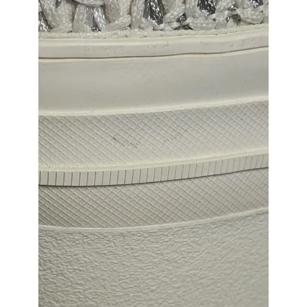 Converse Unisex 10.5 / 12.5 Chuck 70 De Luxe Heel White Platform A07535C Blems